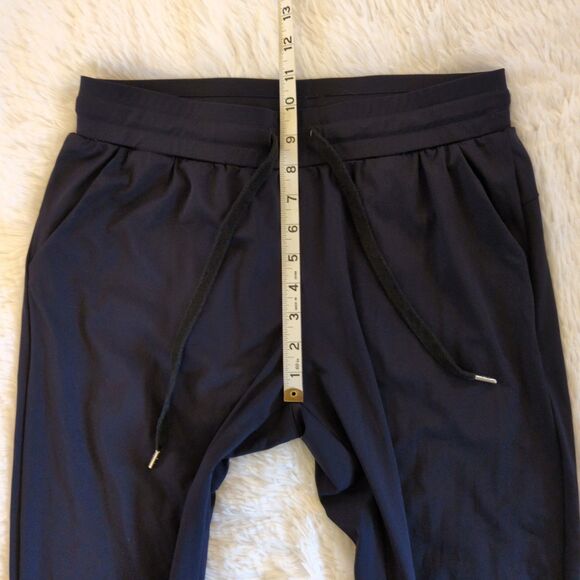 Zyia Active Navy Blue Nylon Joggers Womens Small Drawstring Stretch Pant - Picture 14 of 15